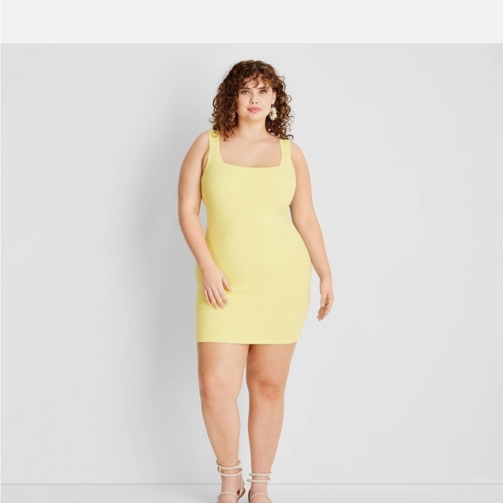 Women's Boucle Bodycon Mini
Dress - Future Collective with Jenee
Naylor Yellow